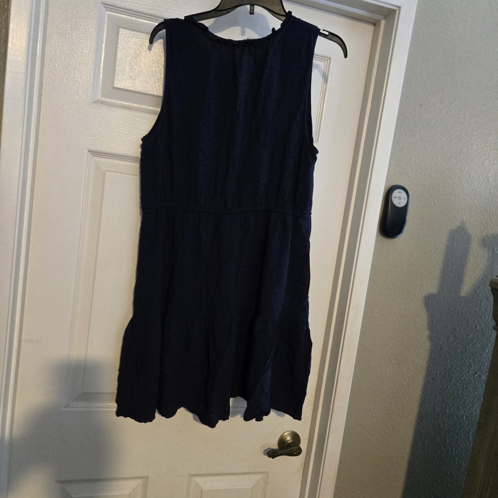 GAP Deep Blue Ruffled Top